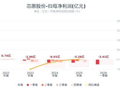 芯原股份：第一季度净亏损3.41亿元