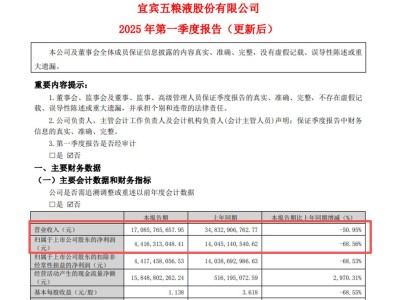 神操作！五粮液“腰斩式”修改历史数据