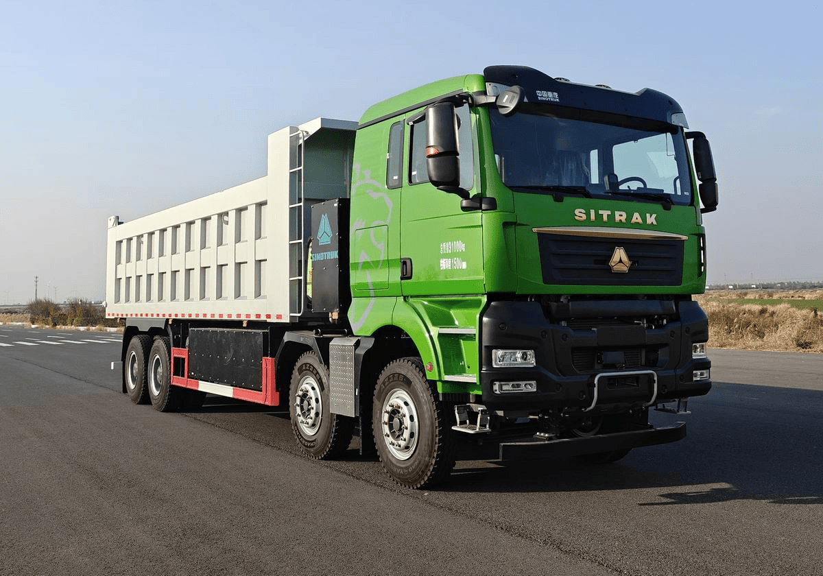 重汽汕德卡插电式增程混合动力自卸式货车