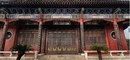 晴川阁外部（高斯）