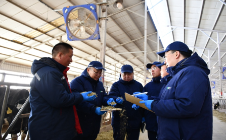 蒙牛派驻技术团队开展驻场服务  图源：蒙牛乳业